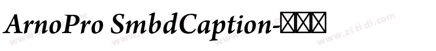 ArnoPro SmbdCaption字体转换